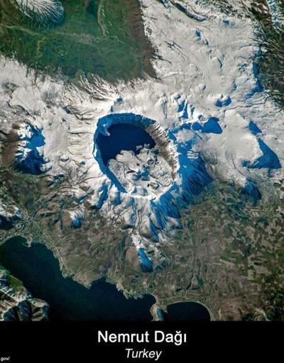 NASA astronotu uzaydan çekti: Nemrut Krateri ve Van Gölü aynı karede