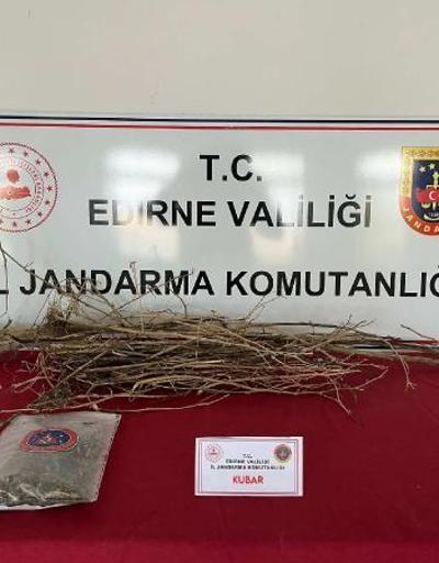Edirne’de 62 gram kubar esrar ele geçirildi; 2 gözaltı