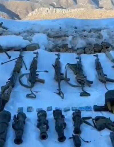 MSB: Pençe Kilit bölgesinde çok sayıda silah ve mühimmat ele geçirildi