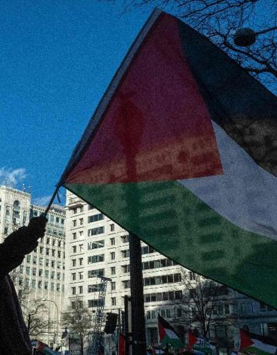 Washington’da Filistin’e destek gösterisi