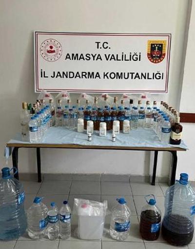 Amasya’da yasa dışı alkol operasyonu