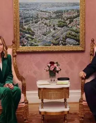 Cumhurbaşkanı Erdoğan İtalya Başbakanı Meloniyi kabul etti