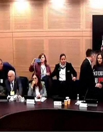 Rehine aileleri İsrail Meclisini bastı