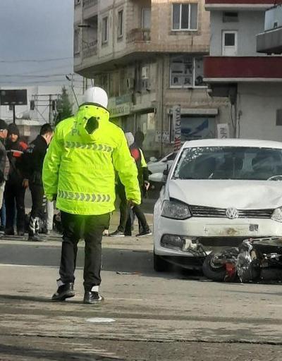 Mardin’de otomobilin çarptığı motosiklet sürücüsü yaralandı