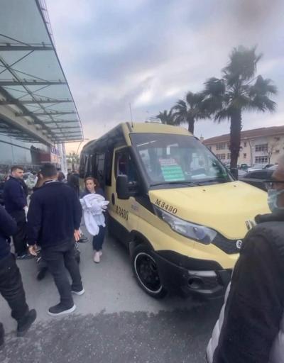 İstanbulda minibüste doğum Arkadaşlarından şoföre sürpriz