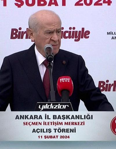 SON DAKİKA: Seçmen İletişim Merkezi Açılış Töreni... Bahçeli: Cumhur tüm Ankaraya mühür vuracak