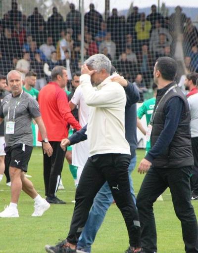 Bodrum FK - Eyüpspor maçında saha karıştı Hastaneye kaldırıldı