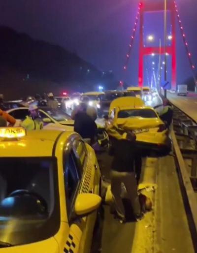 FSM Köprüsünde makas kazası kamerada: 5 yaralı