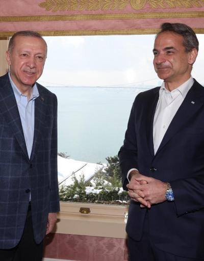 SON DAKİKA: Cumhurbaşkanı Erdoğan, Miçotakis ile görüştü