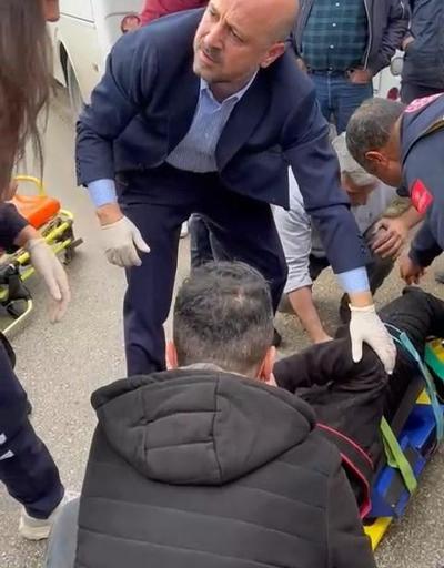 AK Parti’nin doktor başkan adayı, yaralıya ilk müdahaleyi yaptı
