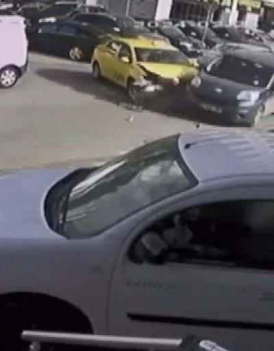 İstanbul - Ataşehirde dört yolda yaşanan kazalar kamerada