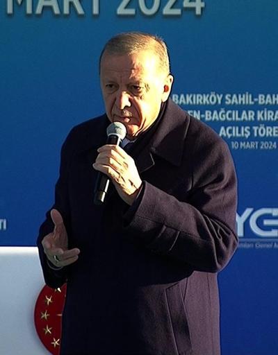 Cumhurbaşkanı Erdoğandan İmamoğluna tepki: Yalandan başka bir şey yok, bizim yaptıklarımıza sahip çıkıyor