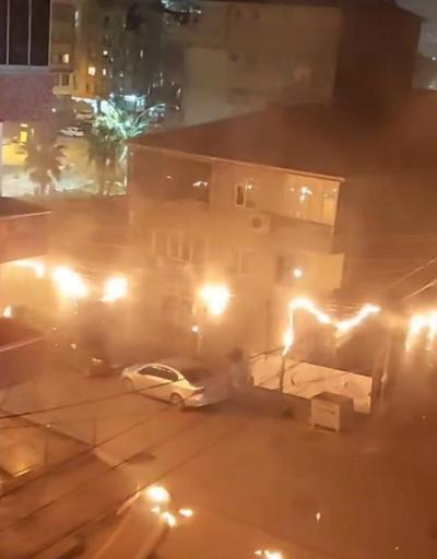 Trafoda patlama oldu, 10 sokak elektriksiz kaldı
