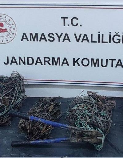 Amasya’da kablo hırsızlığına 4 tutuklama