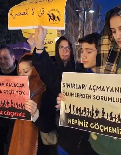 Kadıköy’de Irkçılık ve Ayrımcılıkla Mücadele günü dolayısıyla göçmenlere destek eylemi