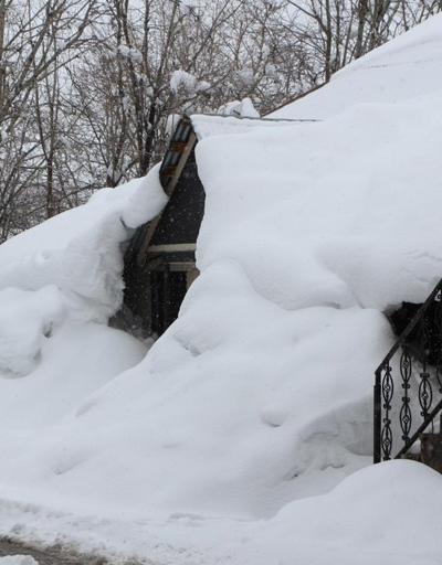 Karlıova’da 25 köy yolu kapandı, tek katlı evler kara gömüldü