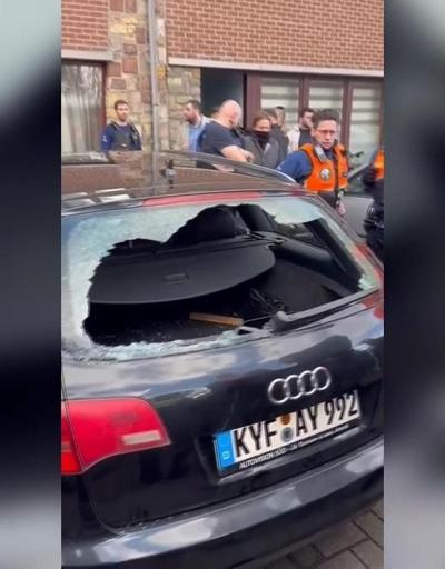 Belçikada PKK provokasyonu Türk vatandaşlar tepki gösterdi
