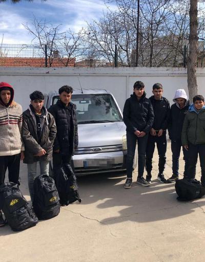 Edirnede, Suriyeli 8 kaçak göçmen ve 1 organizatör yakalandı