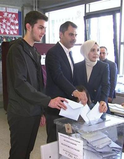Murat Kurum, İstanbulda oy kullandı