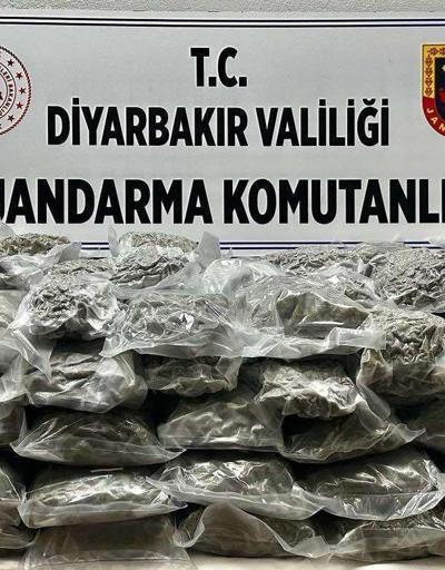 Diyarbakır’da ele geçirilen 71 kilo esrara 2 gözaltı