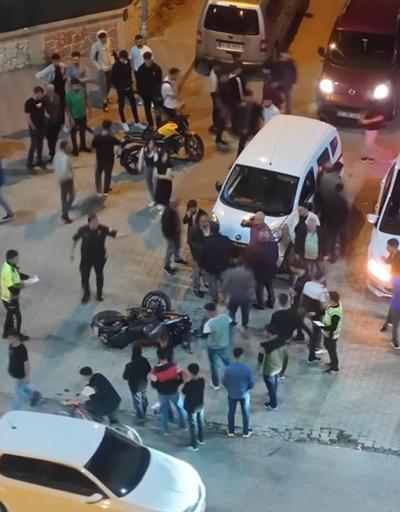 Siirt’te hafif ticari aracın çarptığı motosiklet sürücüsü yaralandı