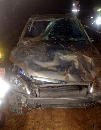 Şarampole devrilen otomobilin sürücüsü öldü
