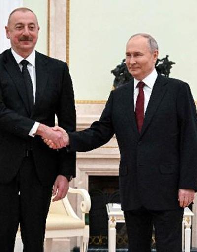 Aliyev ile Rusya Devlet Başkanı Putin bir araya geldi