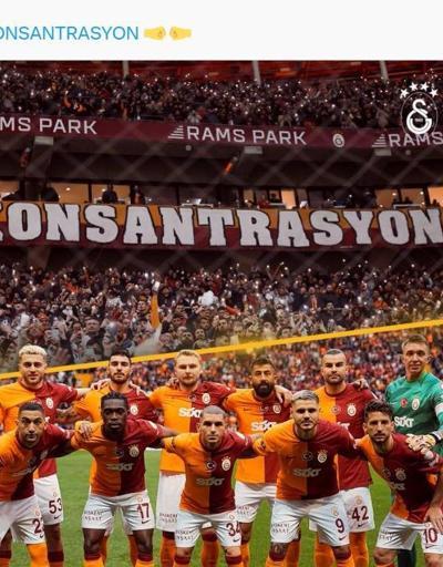 Galatasaray’dan “konsantrasyon” paylaşımı
