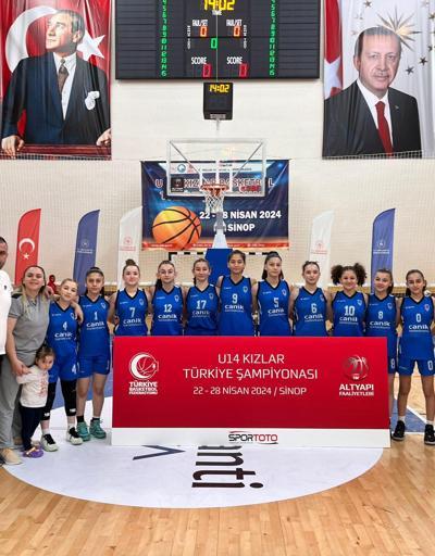 Canikli kızlar Türkiye Basketbol Şampiyonasında grubu lider tamamladı