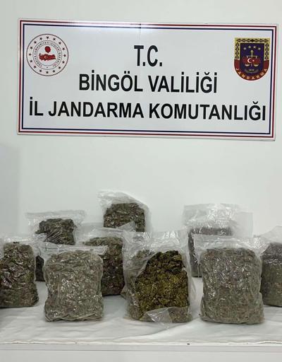 Bingöl’de 5 kilo esrara 2 gözaltı