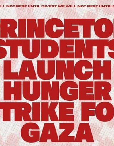 ABD’deki Princeton Üniversitesinde Gazze için açlık grevi