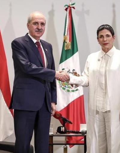 TBMM Başkanı Kurtulmuştan Meksikada önemli temaslar