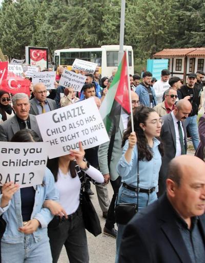 Gaziosmanpaşa Üniversitesinden Gazzeye destek yürüyüşü