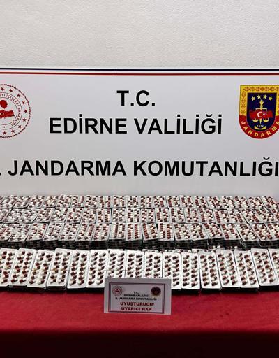 Edirne’de 9 bin 435 sentetik uyuşturucu hap ele geçirildi