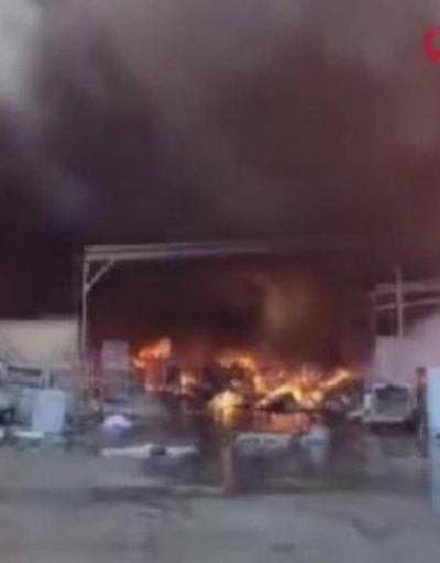 İsrail’de askeri üste yangın: Ekipmanlar alev alev yandı