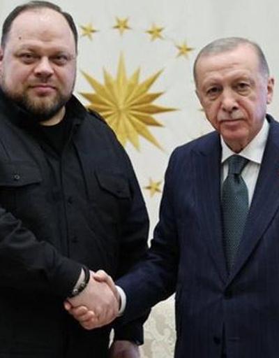 Erdoğan, Ukrayna Meclis Başkanı Stefanchuku kabul ettİ