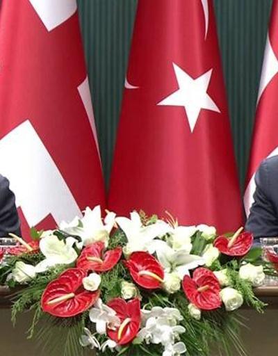 Gürcistan Başbakanı ile ortak basın toplantısı Erdoğan: Ticaret hedefimiz 5 milyar dolar