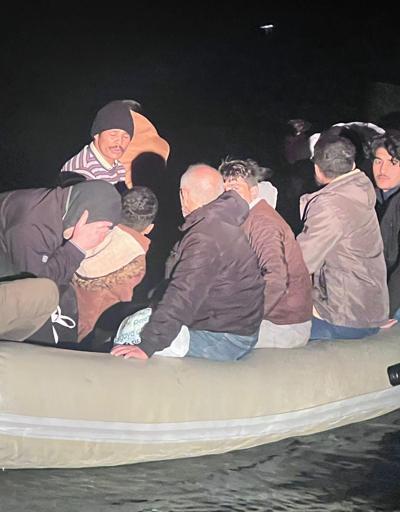 Datçada 18 kaçak göçmen kurtarıldı