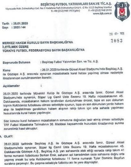 Beşiktaş hükmen ya da tekrar istiyor