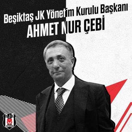Beşiktaşın 34. başkanı Ahmet Nur Çebi