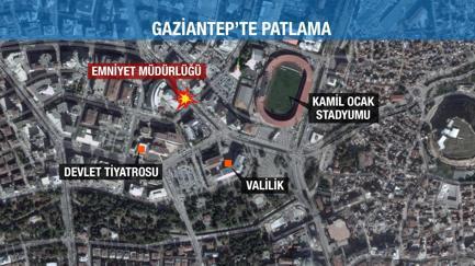 Gaziantep Emniyet Müdürlüğüne bomba yüklü araçla saldırı