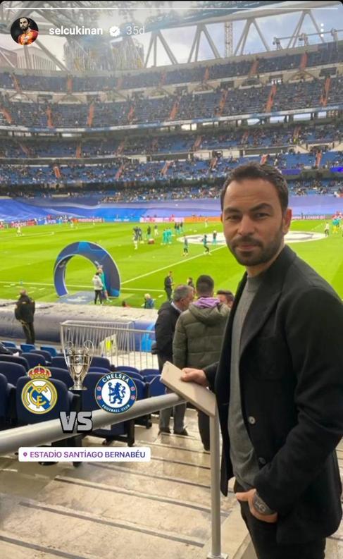 Selçuk İnan Real Madrid-Chelsea maçını izledi