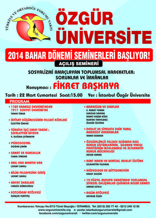 İstanbul Özgür Üniversite Bahar Dönemi başlıyor