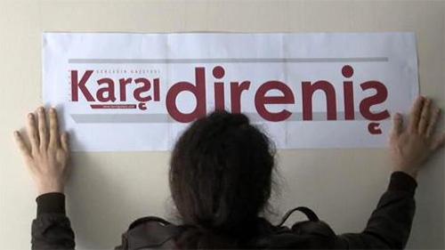 Karşı çalışanları haklarını alana kadar gazeteden çıkmayacak