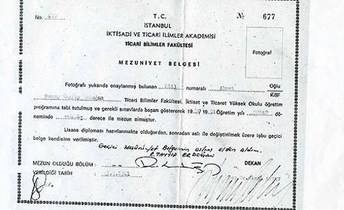 Marmara Üniversitesi Erdoğan 4 yıllık üniversite mezunu dedi