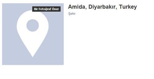Facebook Diyarbakırın adını değiştirdi