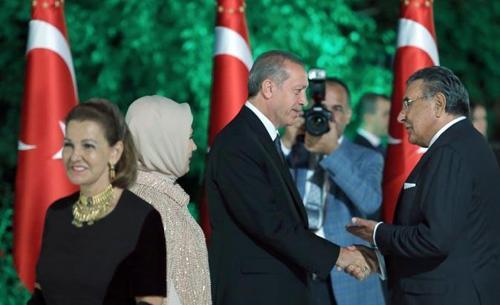 Erdoğan Çankayada resepsiyona ev sahipliği yaptı