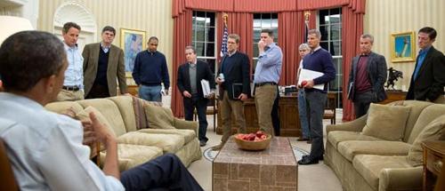 Obamanın beyaz erkek kabinesi