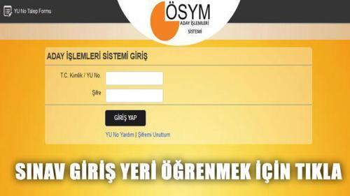 ÖSYM YGS sınav giriş yerleri açıklandı - Tıkla Öğren