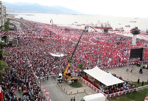 CHP lideri Kılıçdaroğlu İzmir mitinginde konuştu